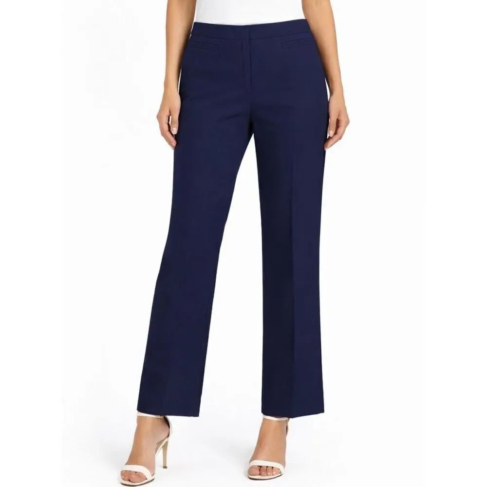Ellen Tracy NWT navy trouser Betty pant 12p